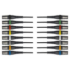 Yellow Cable OC14 Frusta 8 Cavi XLR Maschio/XLR Femmina 5 m
