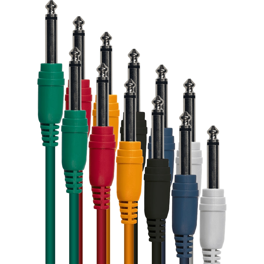Yellow Cable P060-6 Patch Cables 60 cm 6 Pcs
