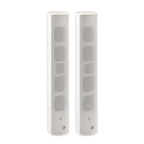 Helvia 60W White Waterproof Column Speakers Pair