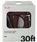 Fender Cavo Professional Red Tweed 9Mt Dritto - Pipa