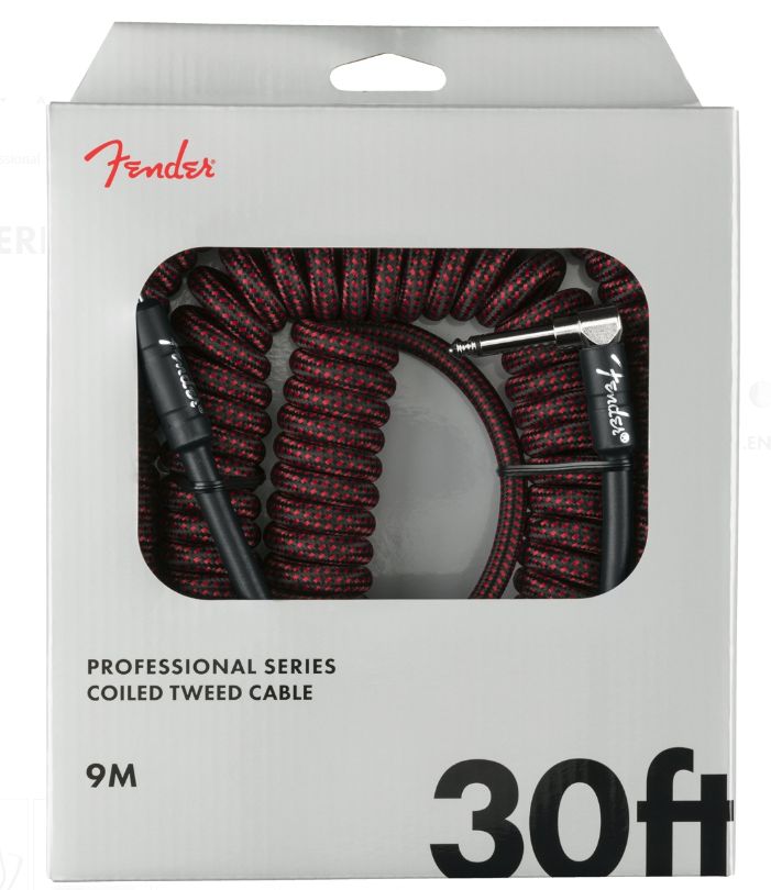 Fender Cavo Professional Red Tweed 9Mt Dritto - Pipa