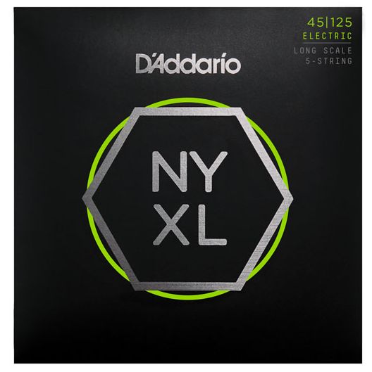 D'Addario Nyxl 45-125 Nickel 5-String Electric Bass Set