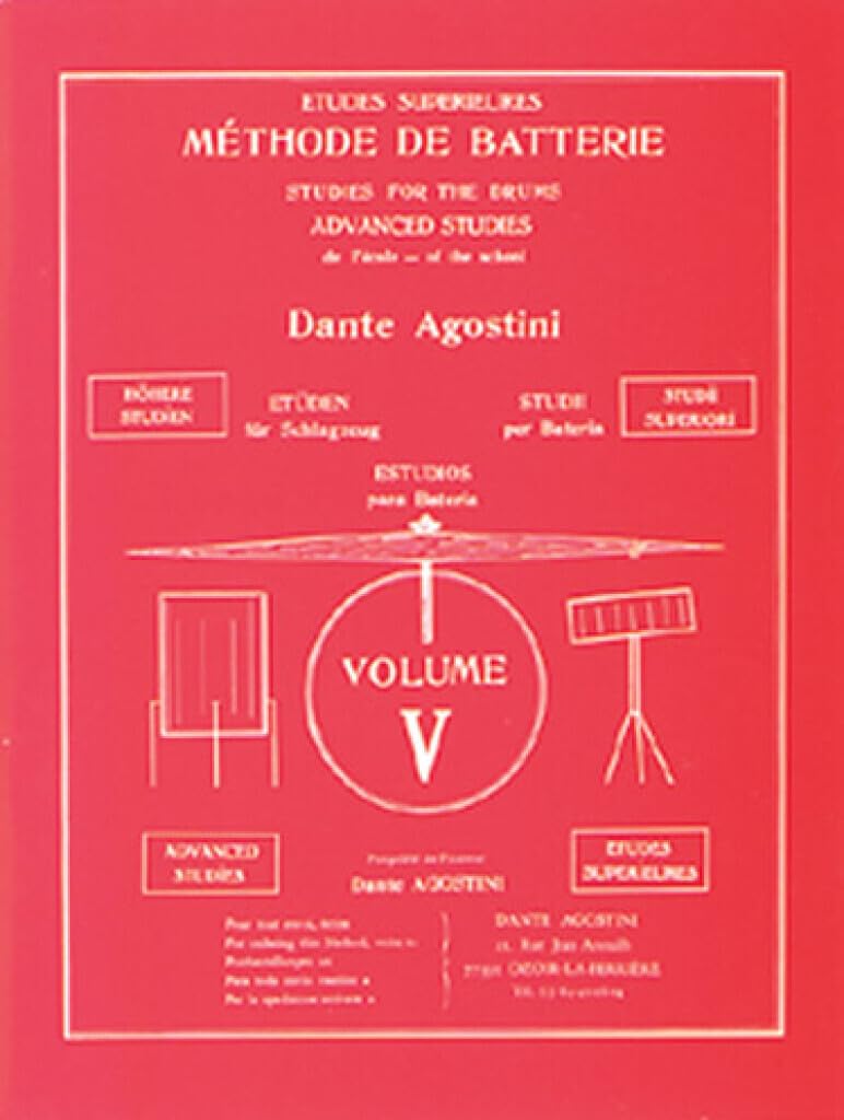 Dante Agostini Metodo per Batteria Vol. 5 Studio Tecnico Superiore