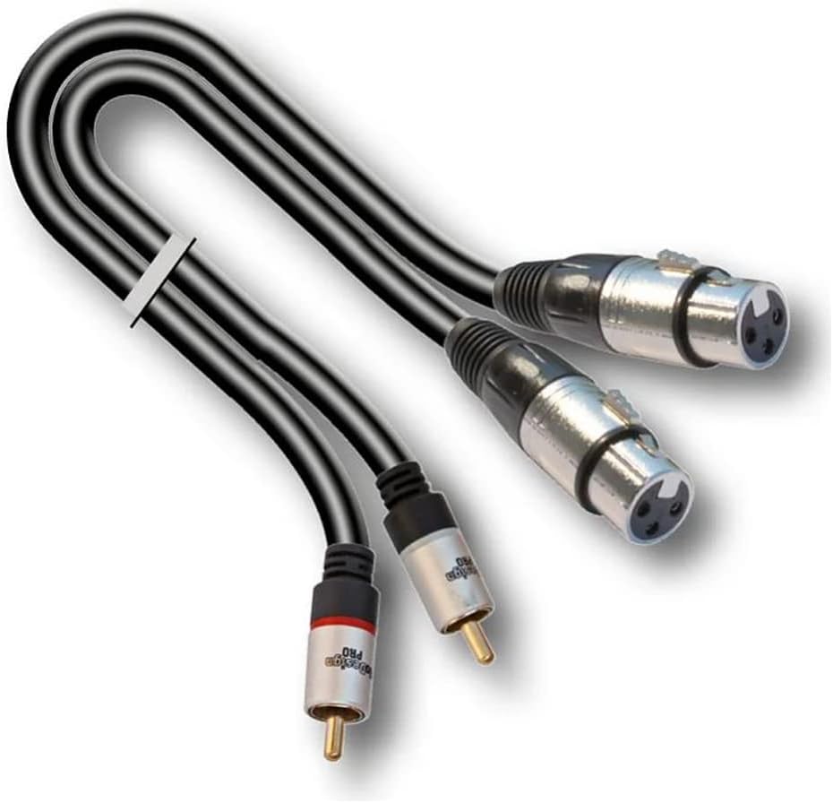Audiodesign Cavo Adattatore Xpro 2 Xlr F 2 Rca M 3 Mt