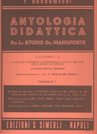 Simeoli Rossomandi Antologia Didattica Pianoforte Cat. A Fascicolo 3