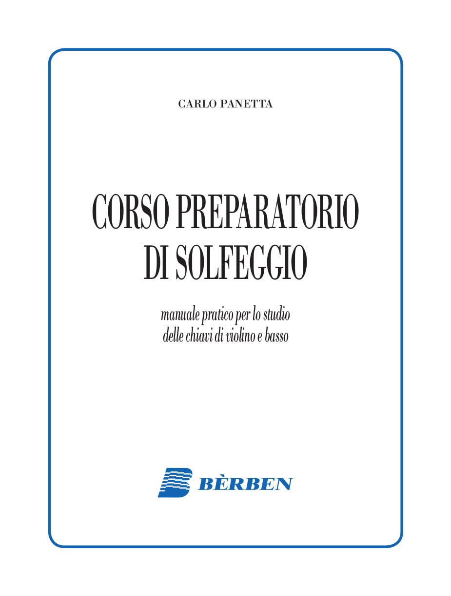 Berben Panetta Corso Preparatorio