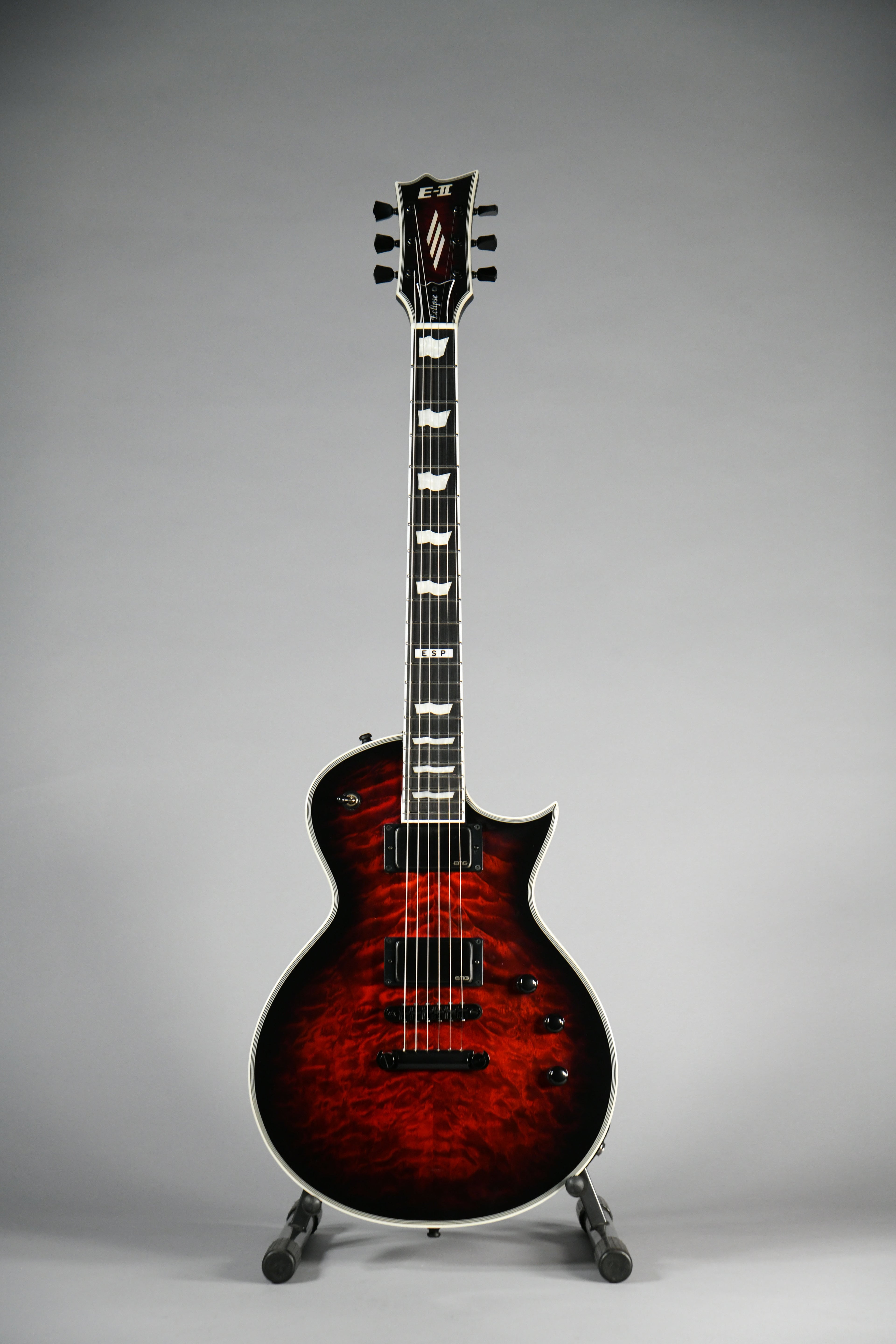 ESP EII Eclipse See Thru Black Cherry Burst with Case