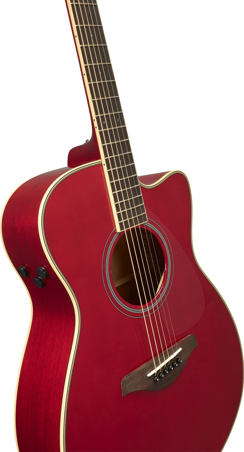 Yamaha FSCTAVT TransAcoustic FS Cutaway Ruby Red Chitarra Acustica Elettrificata