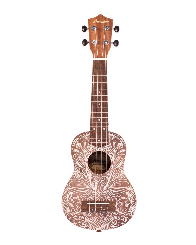 Bamboo Ukulele Soprano Elixir Con Borsa