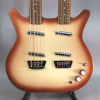 Danelectro Chitarra Elettrica e Basso Elettrico Double Neck Copper Burst