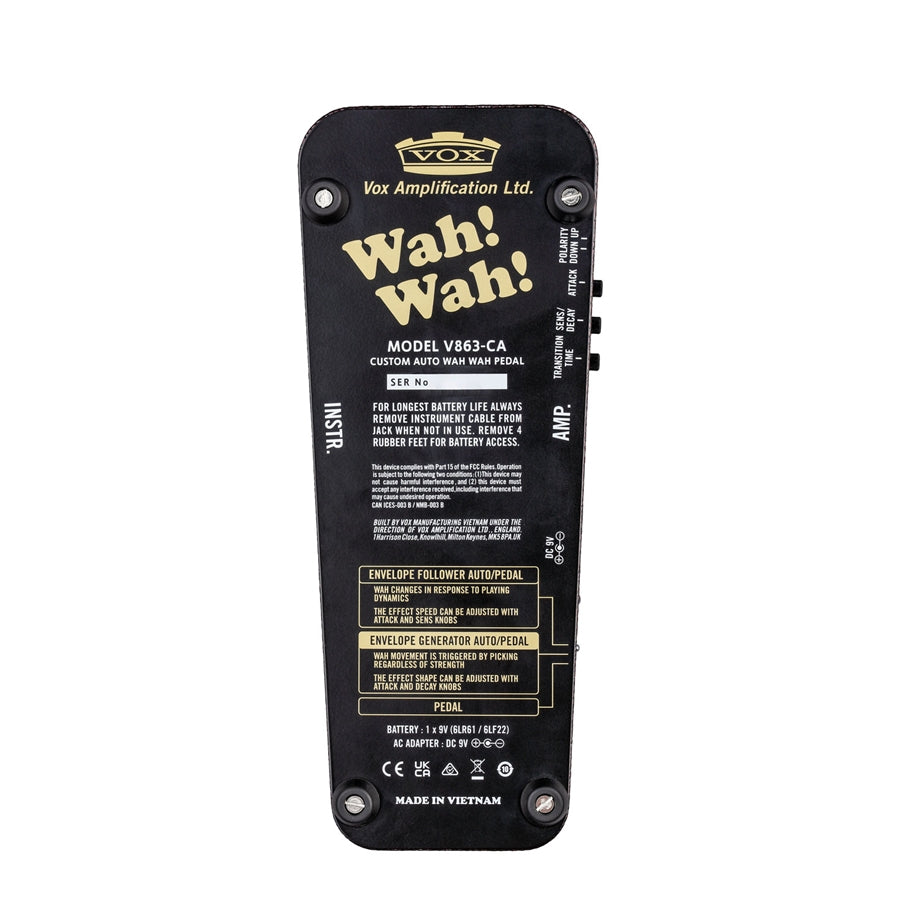 Vox V863-CA Wah Pedal