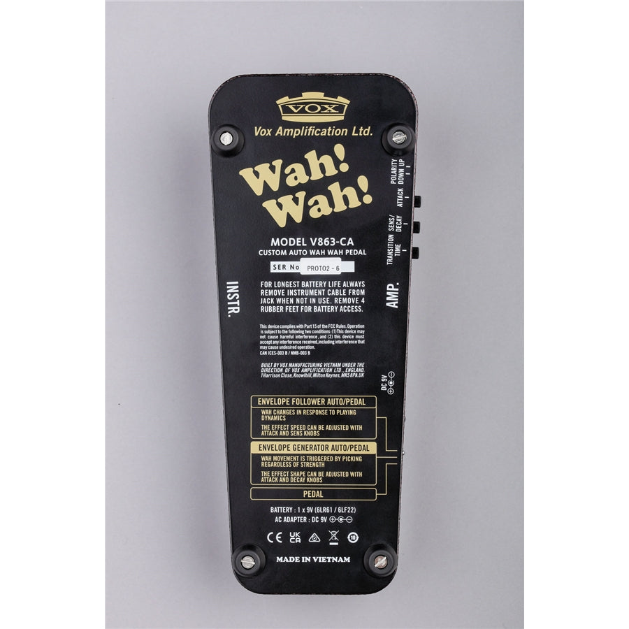 Vox V863-CA Wah Pedal