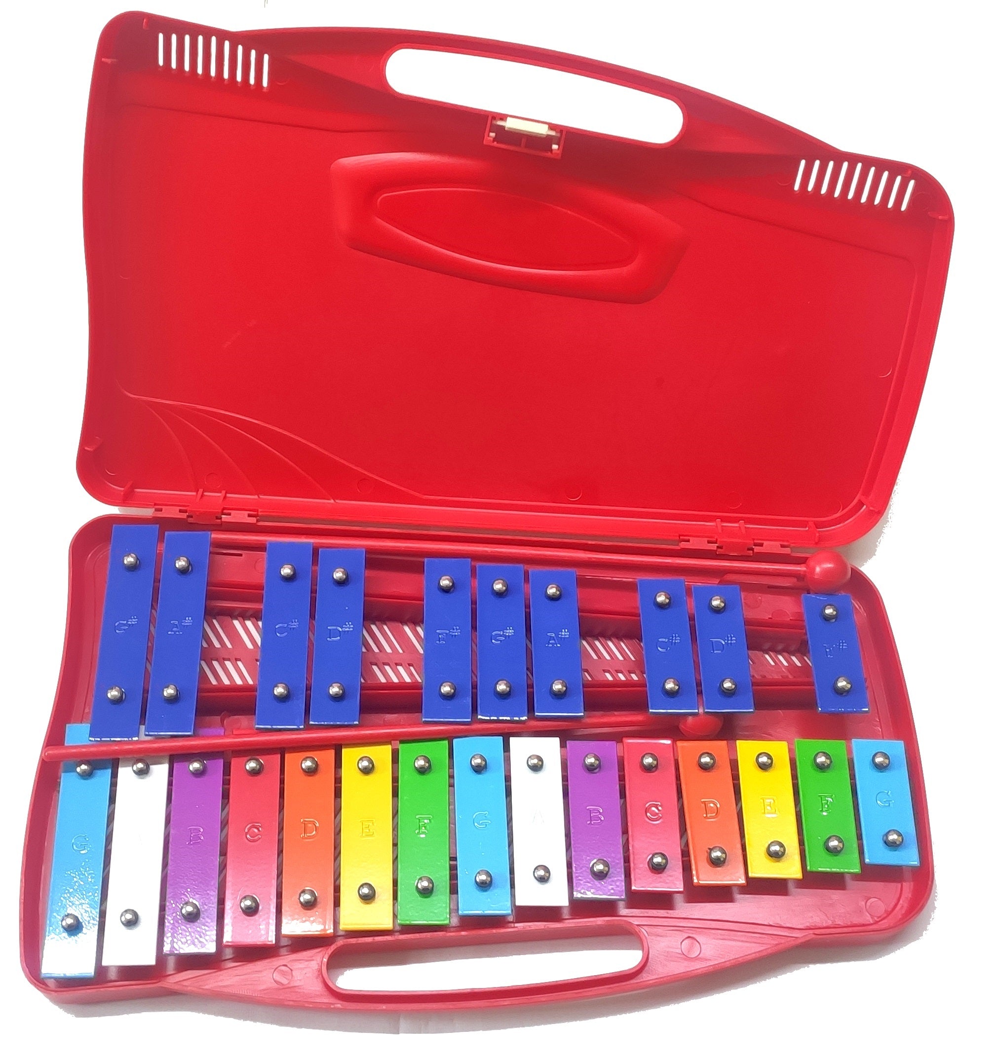 Alyse  Metallofono MT25-C-RD cromatico 25 note - rosso