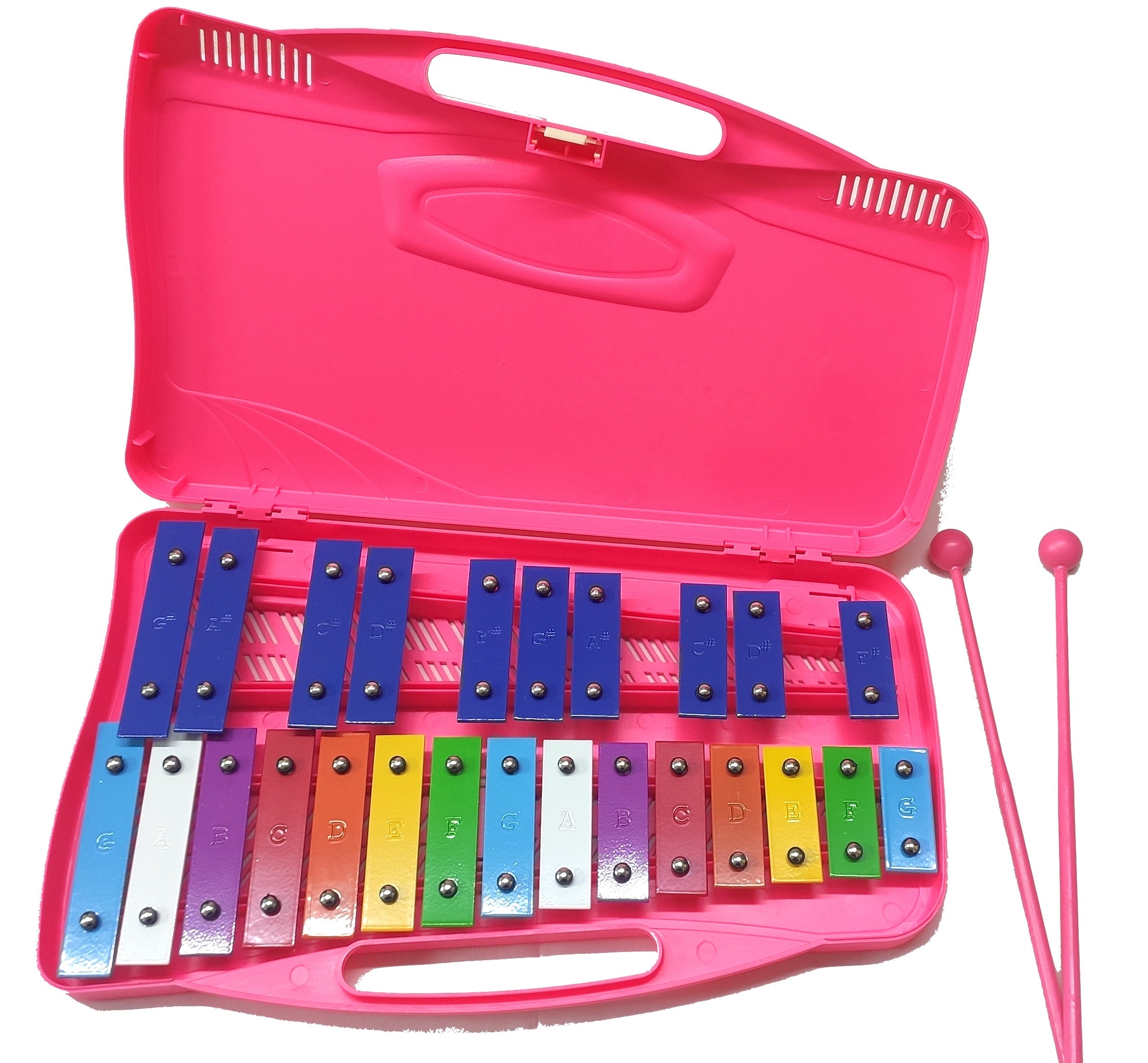 Alyse  Metallofono MT25-C-PK cromatico 25 note - rosa