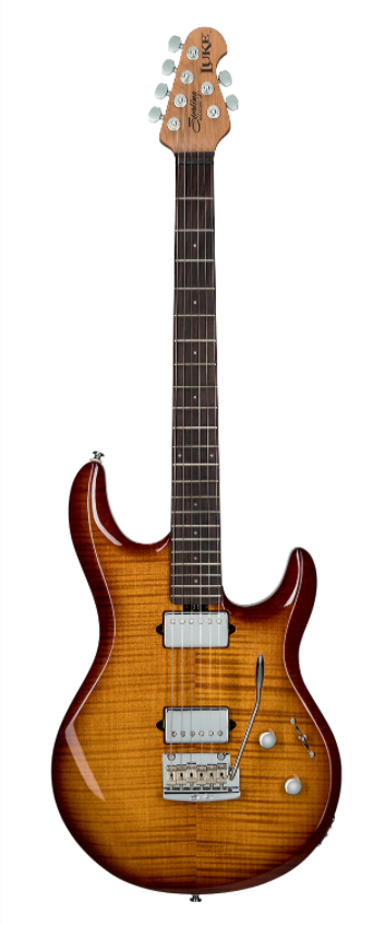 Sterling By Music Man Luke Flame Maple Top Hazel Burst