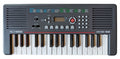 Alyse Alyse AKB-32 - Tastiera Musicale Portatile con 32 Tasti, Pianola Scuola Media Compatta con 30 Brani Dimostrativi, Ingresso Power Bank e Caricatore Cellulare, Uscita Cuffie, Strumenti Musicali Bambini