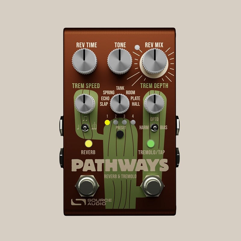 Source Audio SA281 PATHWAYS - Pedale reverb + tremolo per chitarra o basso