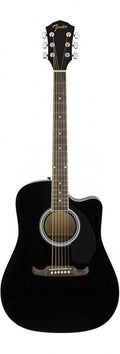 Fender Fa125Ce Dreadnought Black Chitarra Acustica