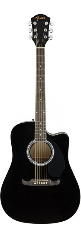 Fender Fa125Ce Dreadnought Black Chitarra Acustica