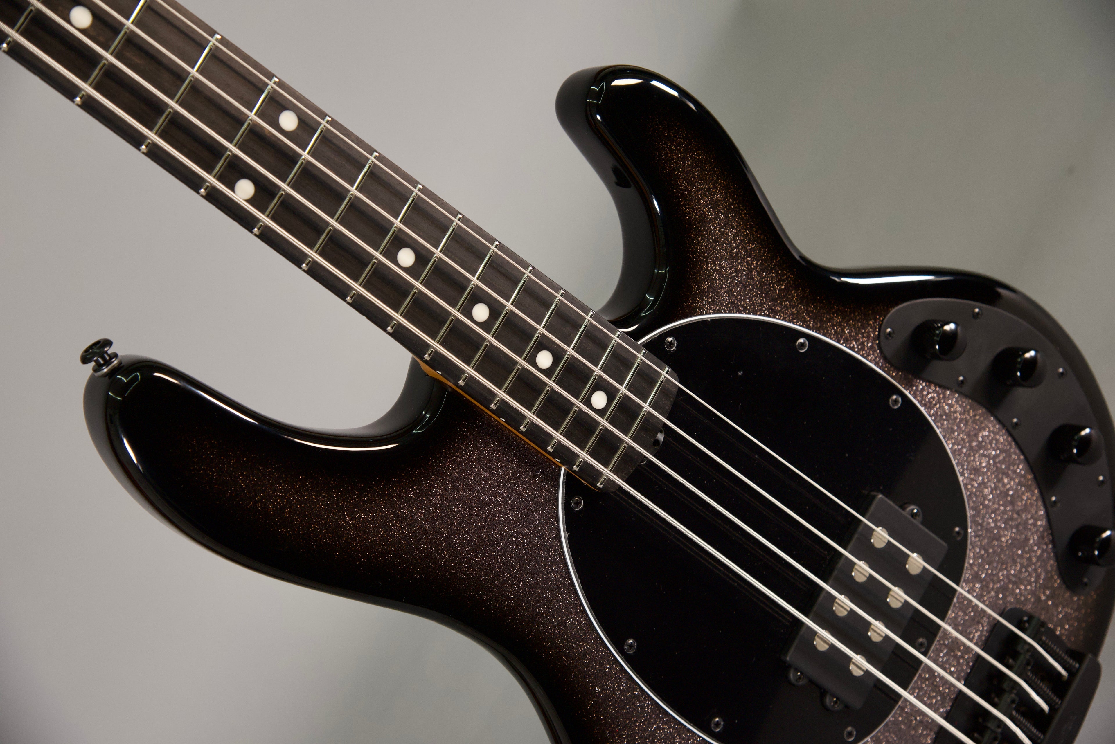 MusicMan StingRay Special Smoked Chrome Roasted Maple Ebony