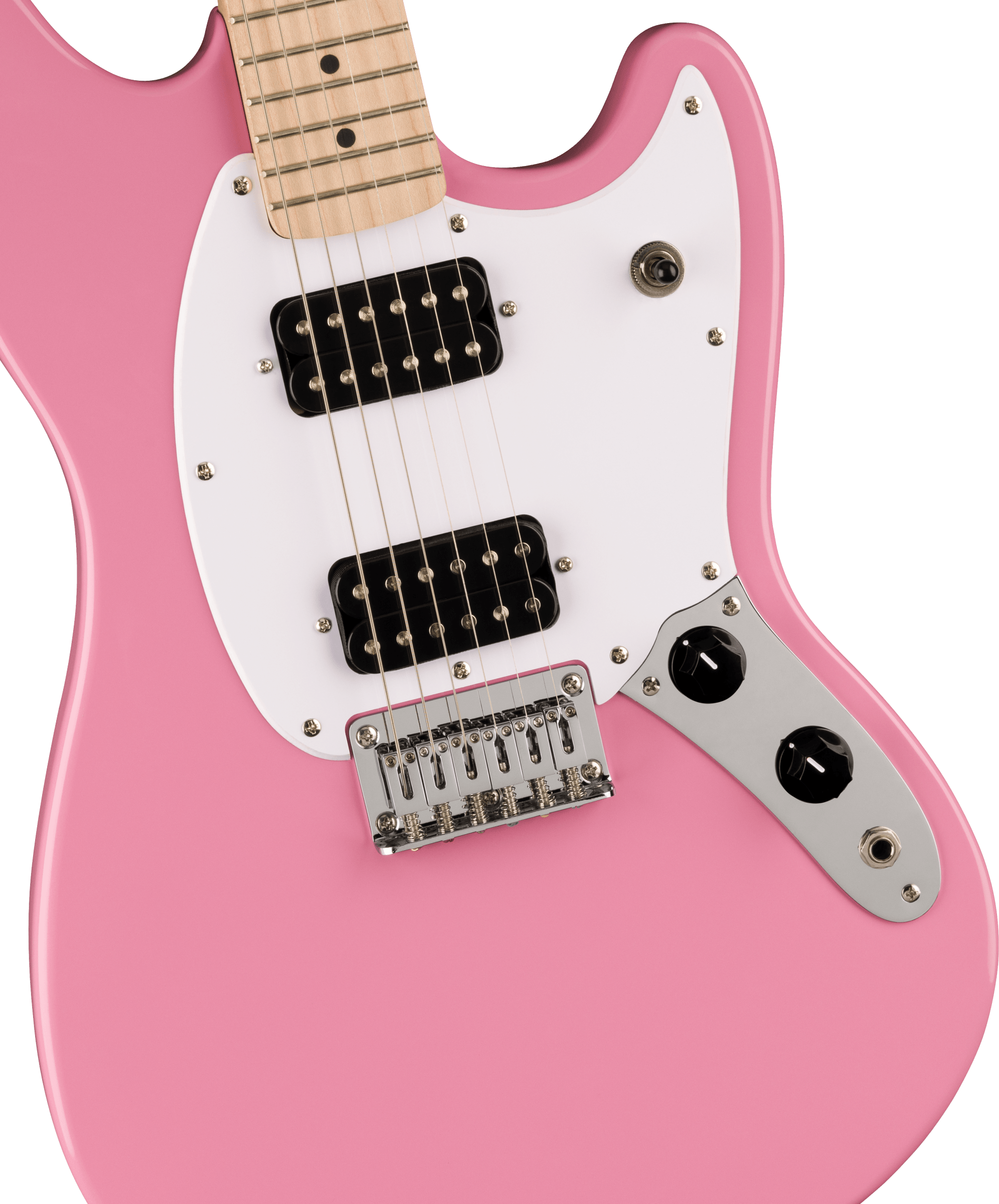 Squier Sonic Mustang HH Maple Flash Pink