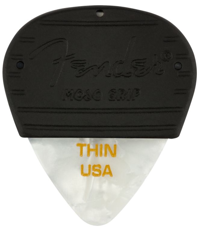Fender Mojo Grip Picks Celluloid Thin 3-Pack White Moto