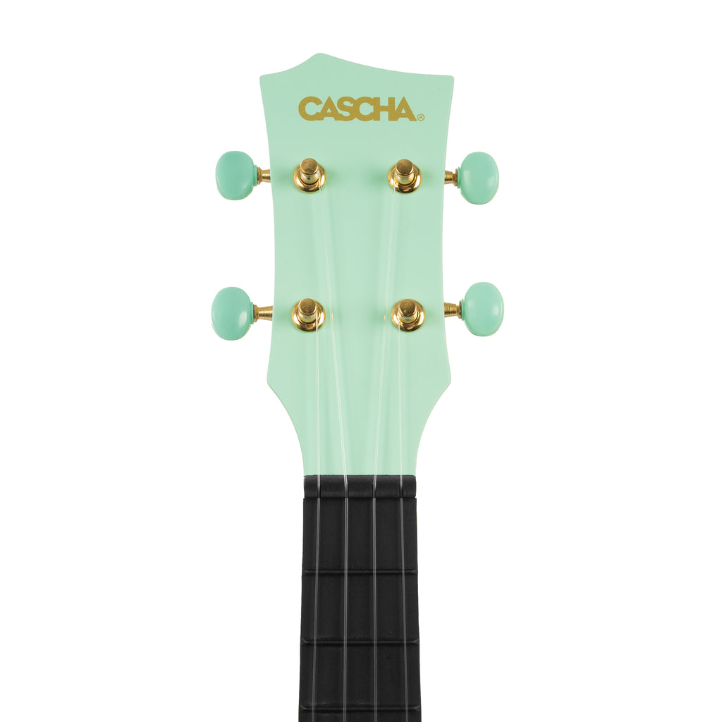 Cascha Carbon Concert Ukulele Pack Mint with Gig Bag and Picks
