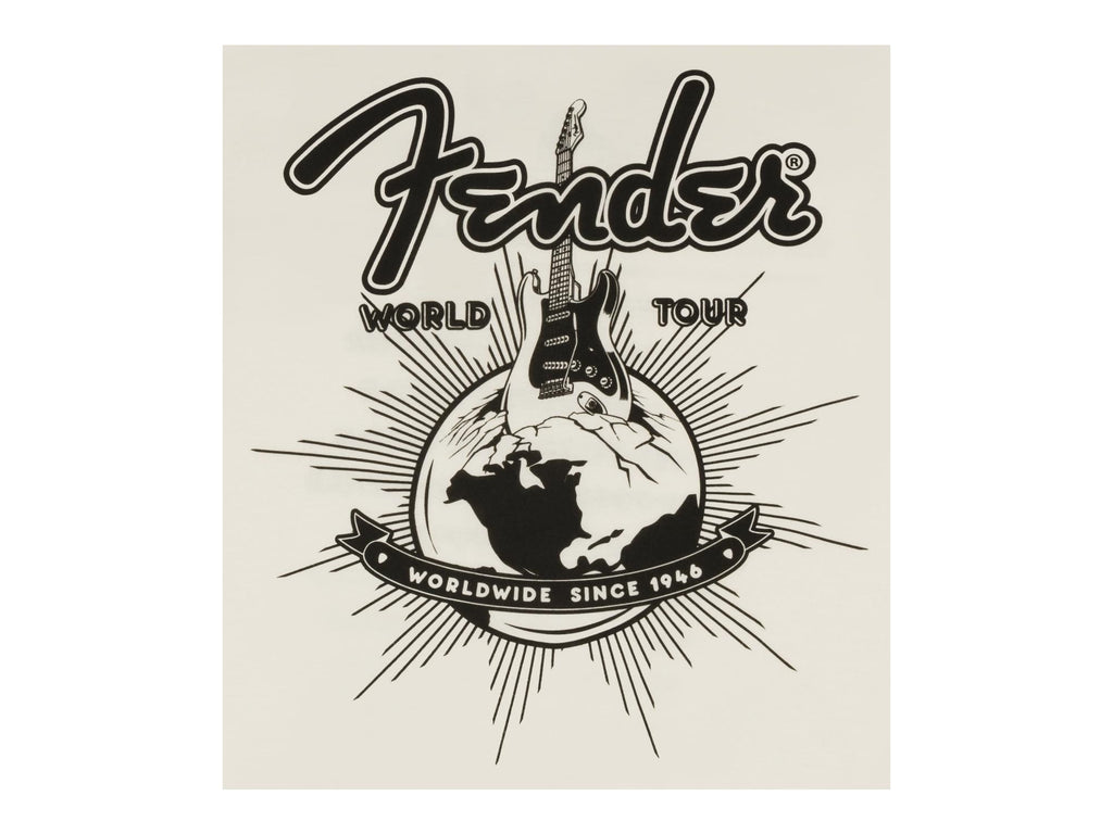 Fender World Tour T-Shirt Vintage White Medium
