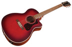 Guild OM240CE Satin Oxblood Burst Electro-Acoustic Guitar