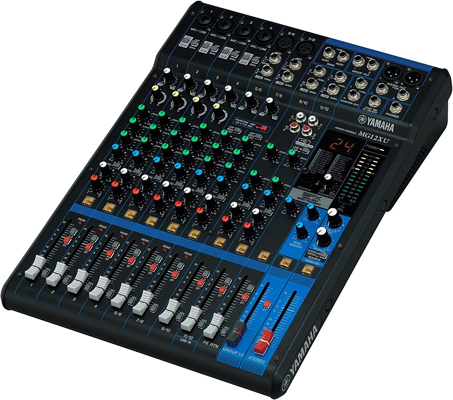 Yamaha Mg12Xu Mixer Analogico 12 Canali Con Effetti E Usb