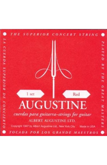 Augustine Serie Red Label Bassi Argentati Muta per Chitarra Classica