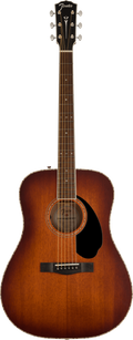 Fender Pd220E Dreadnought All Mahogany Aged Cognac Burst con Case