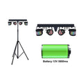 Pro Show Set  Barra con 2 Par Led RGB e 2 Effetti Led a Batterie con Stativo