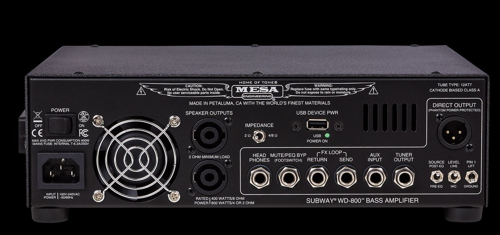 Mesa Boogie Subway Wd800 Testata Per Basso