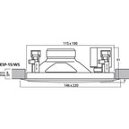 Zzipp White Flush-Mount Passive Speaker
