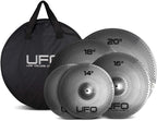 UFO Set2 Training Cymbals HiHat 14 Crash 16 Crash 18 Ride 20 with Bag