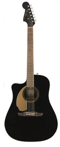 Fender Redondo Player Jetty Black Left Chitarra Acustica Mancina