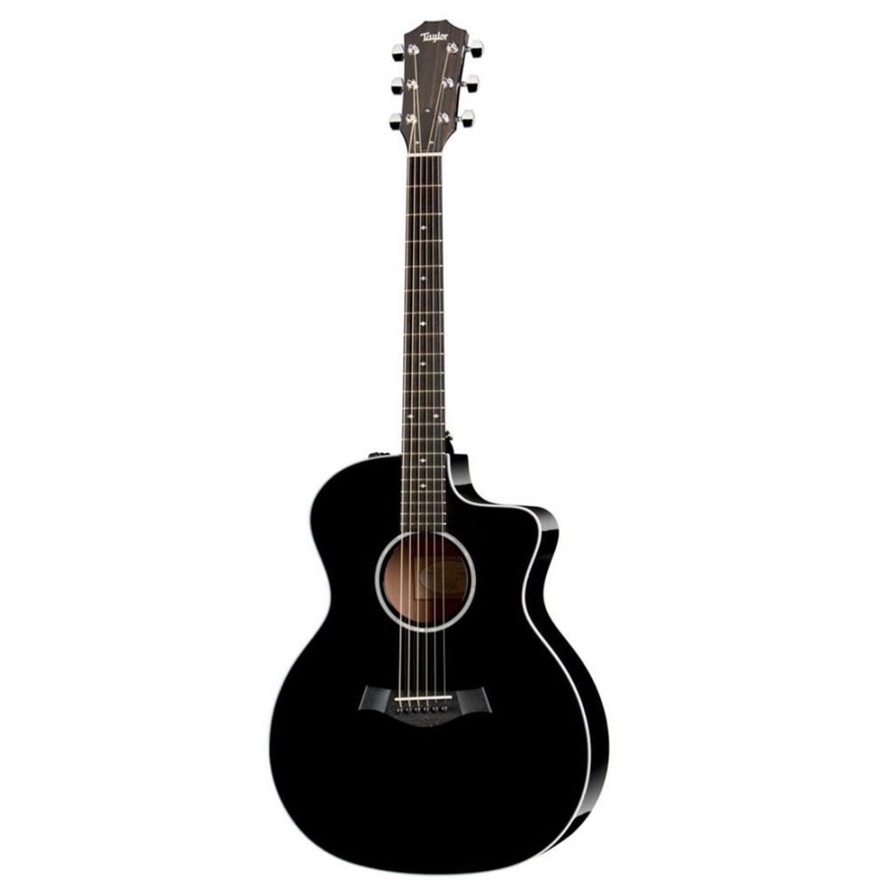 Taylor Custom 214Ce Deluxe Black Satin Tuners