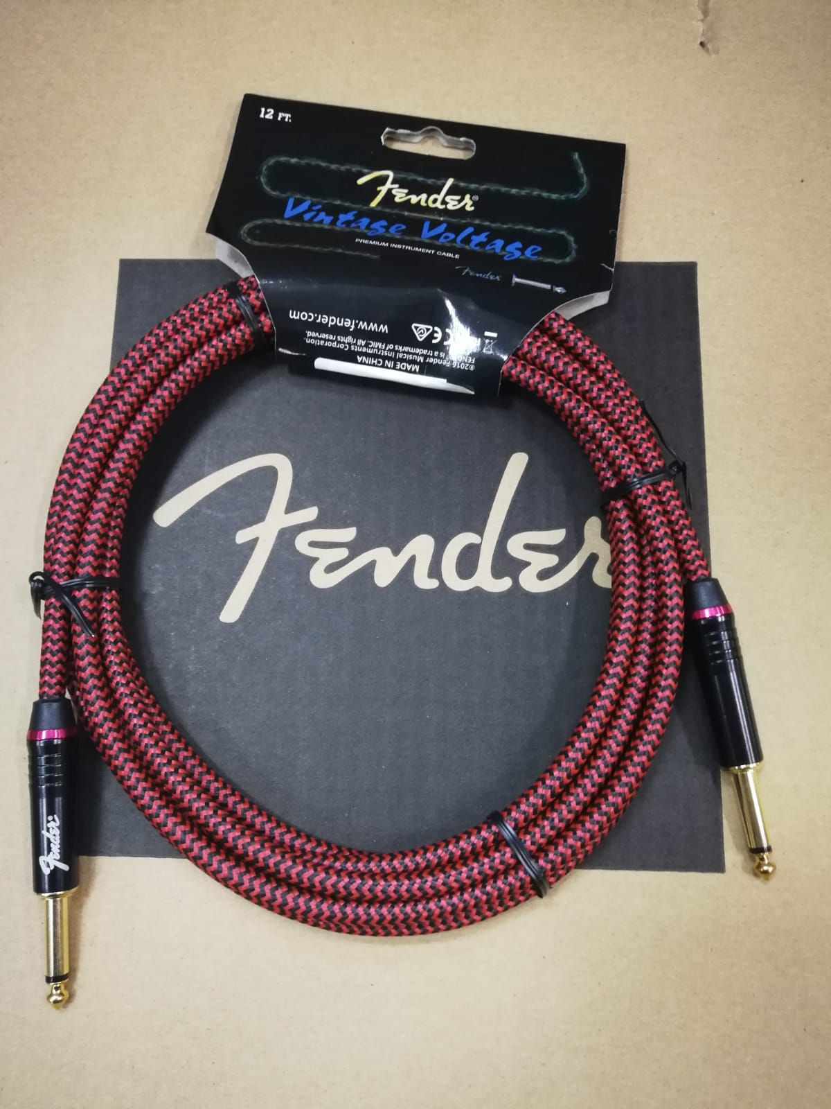 Fender Cavo 3,5Mt Vintage Red Tweed