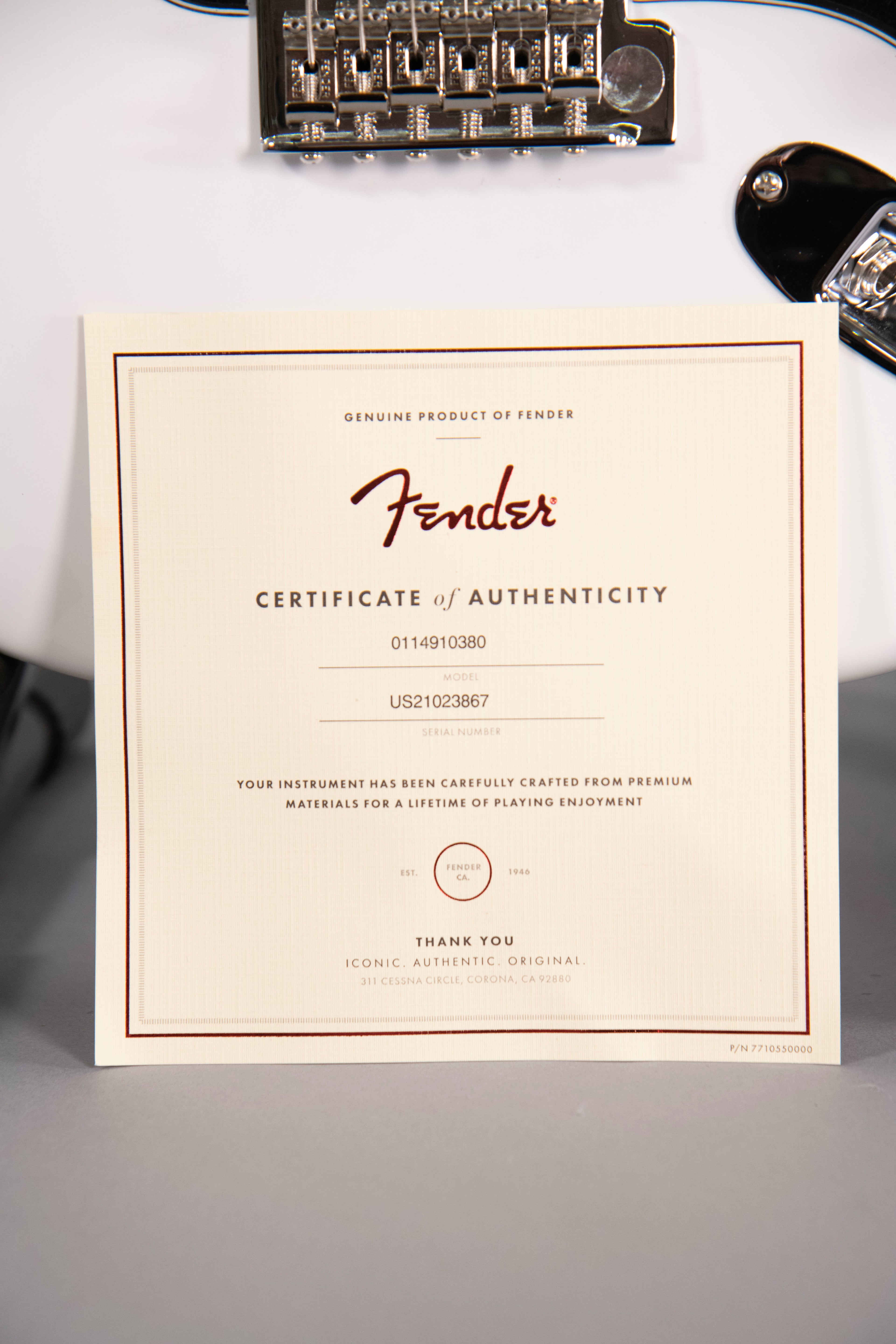 Fender American Performer Stratocaster Artic White