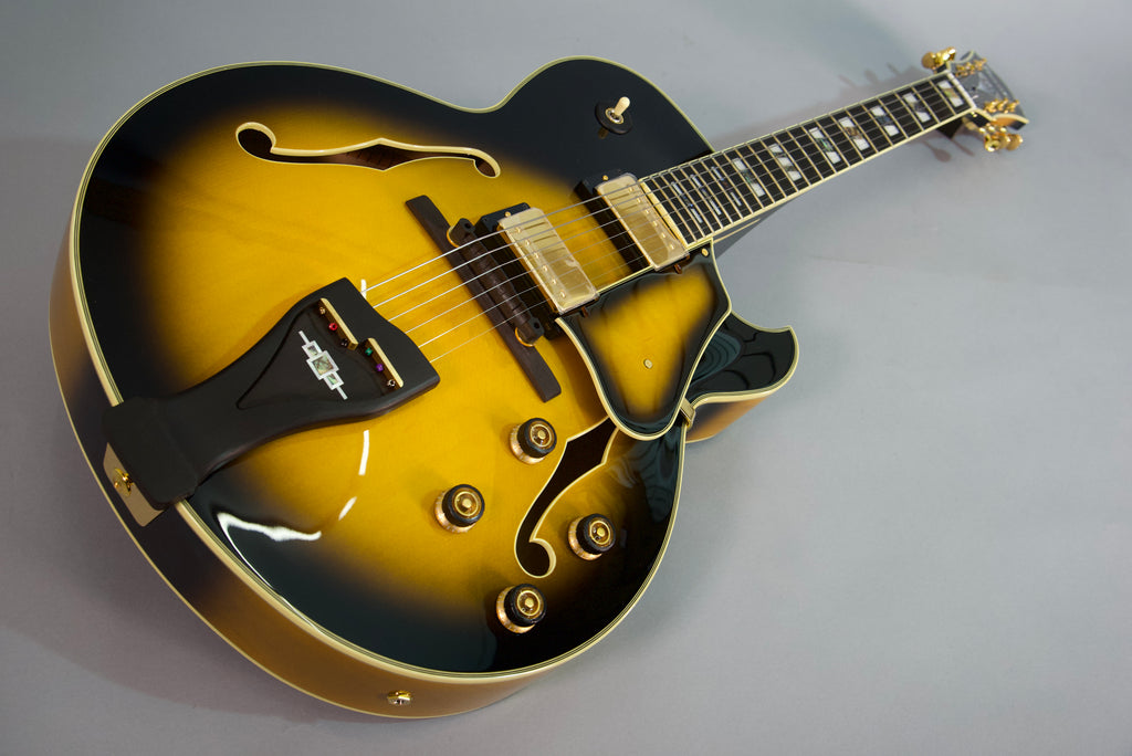 Ibanez Lgb300Vys Chitarra Semiacustica Vintage Yellow Sunburst  con Astuccio