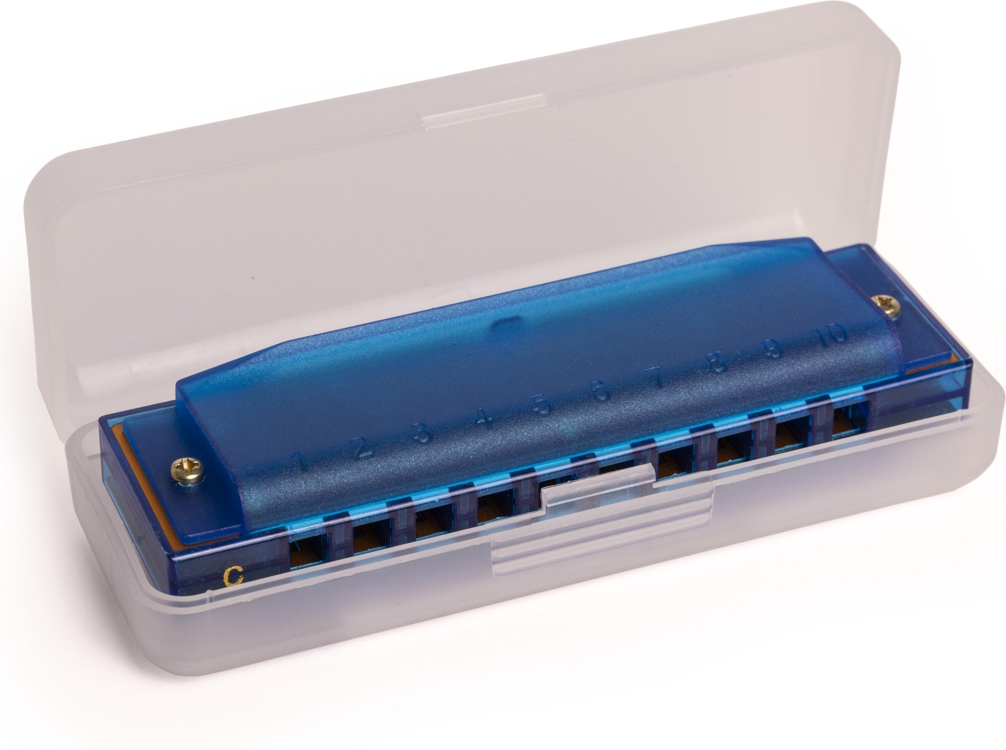 Hohner Translucent harp blue hardcase