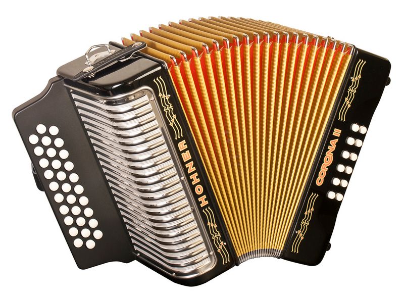 Hohner Corona ii  gcf, black lacquered
