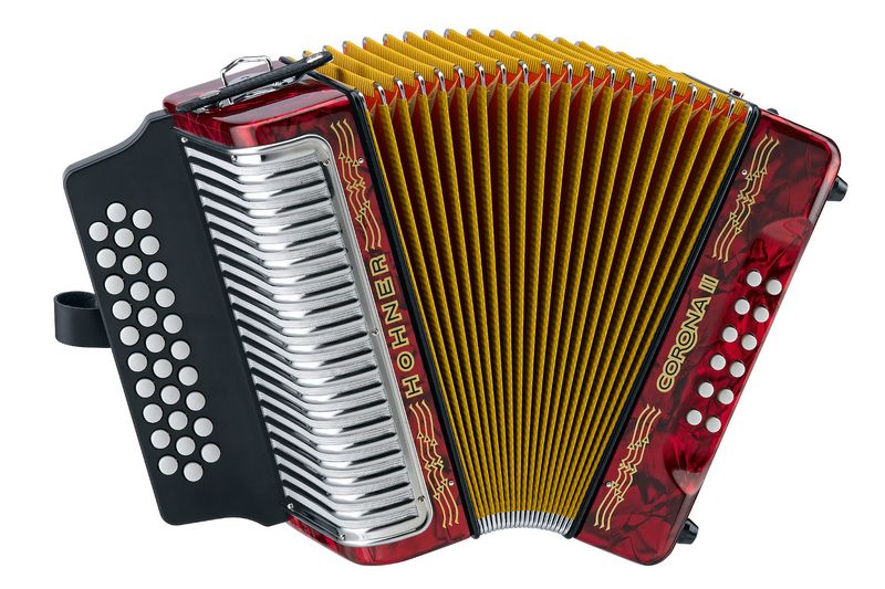 Hohner Corona ii  gcf, rosso
