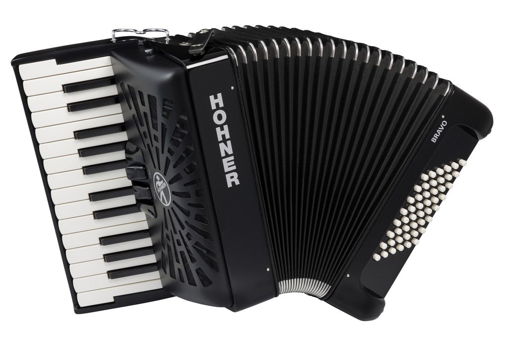 Hohner Bravo II 48 Black A16522 Silentkey