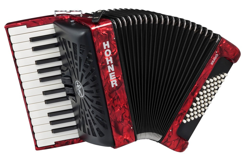 Hohner Bravo ii 48 rosso a16532 silentkey