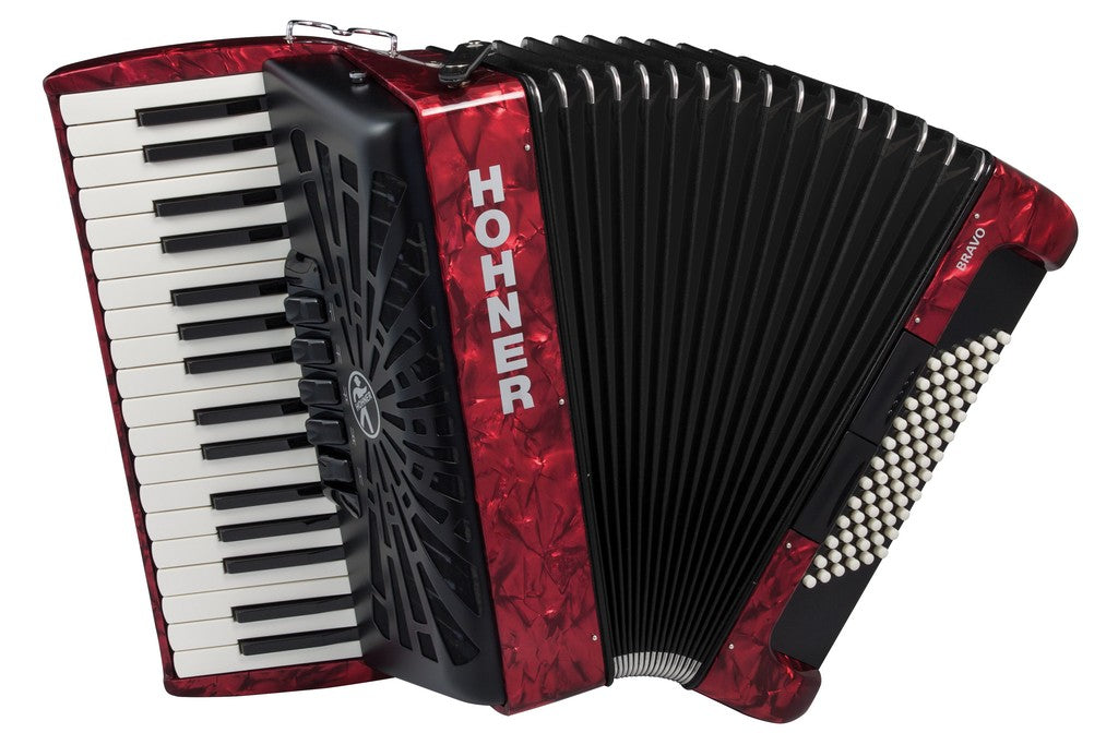 Hohner Bravo iii 72 rosso a16632 silentkey