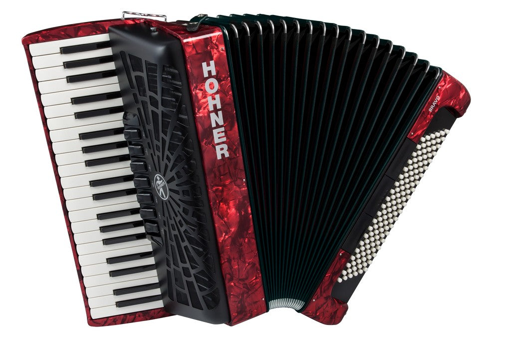 Hohner Bravo iii 120 rosso a16832 silentkey