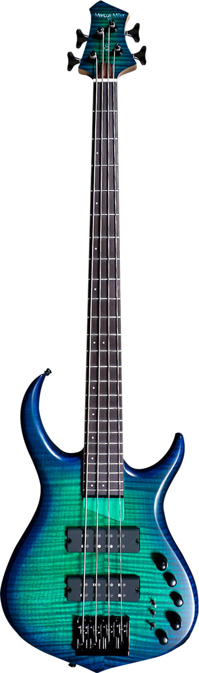Marcus miller M7 alder-4 fretless (2nd gen) tbl trans blue