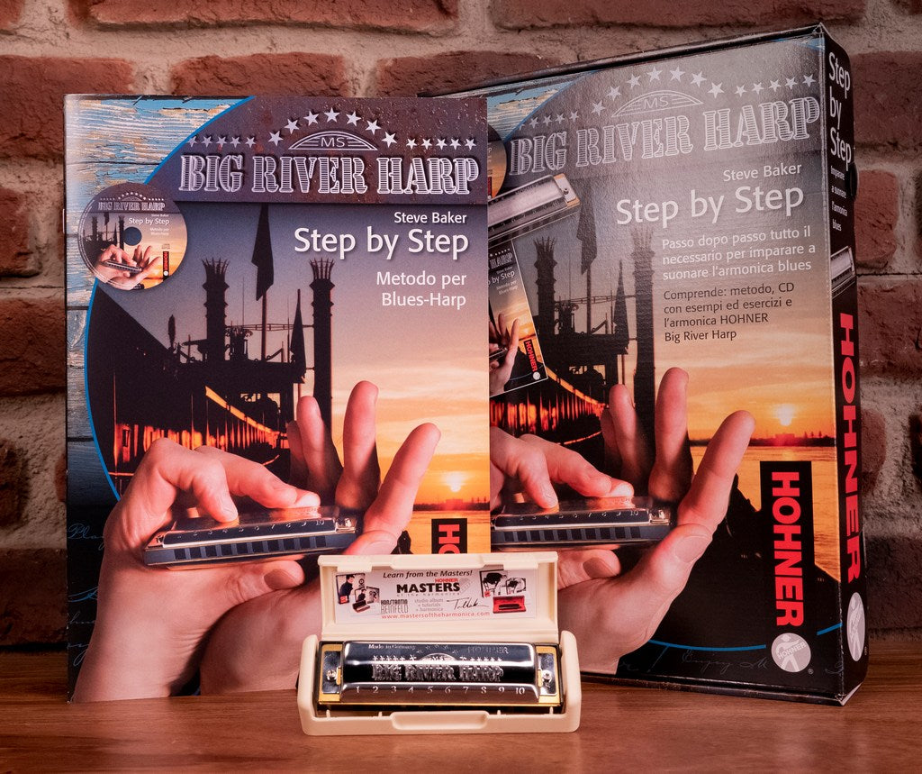 Hohner Big river step by step pack: armonica + manuale in italiano